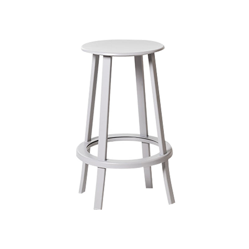 Contemporary Indoor Bar Stool Swivel Bar Stool with Footrest