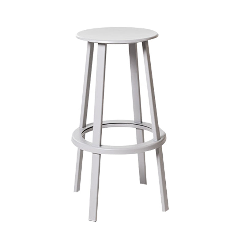 Contemporary Indoor Bar Stool Swivel Bar Stool with Footrest