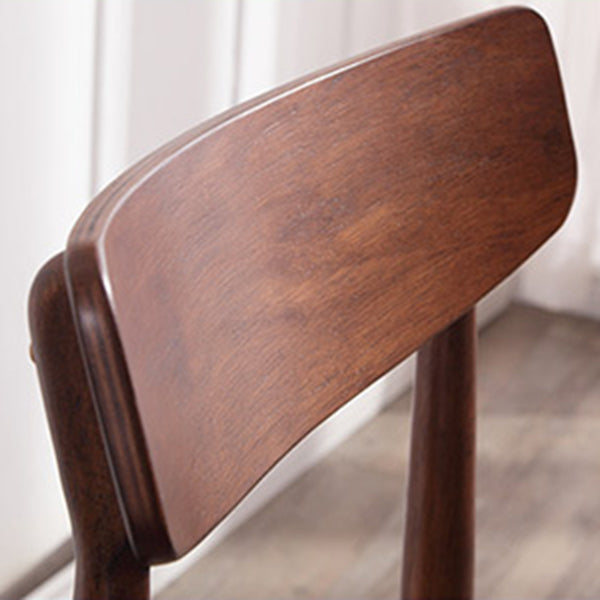 Modern Brown Furniture Set 5 Pcs Rectangle Solid Wood Dinette Table with Dining Chair
