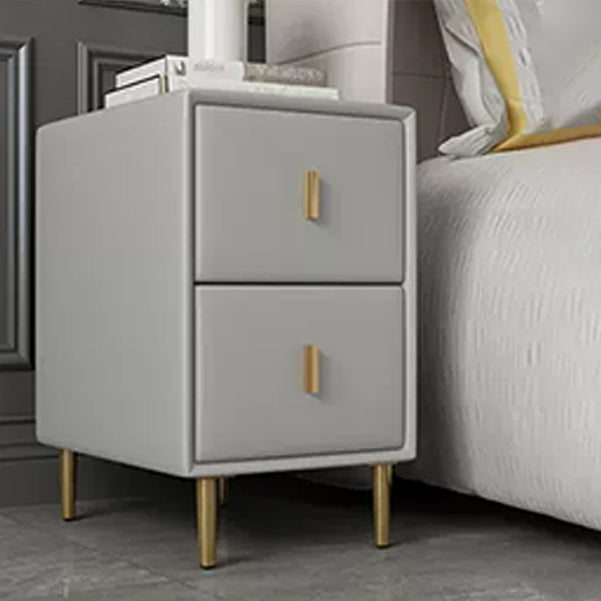 Contemporary Solid Wood Kids Nightstand Flat Top Nightstands with Drawers