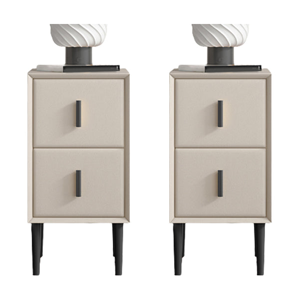 Contemporary Solid Wood Kids Nightstand Flat Top Nightstands with Drawers