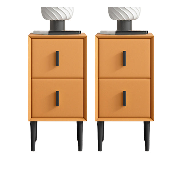 Contemporary Solid Wood Kids Nightstand Flat Top Nightstands with Drawers