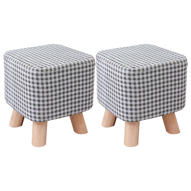 Cotton Standard Stool Modern Style Simple Household Foot Stool