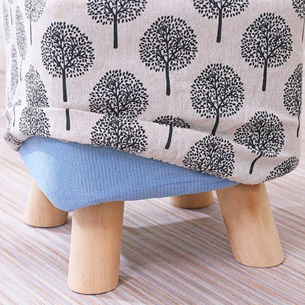 Cotton Standard Stool Modern Style Simple Household Foot Stool