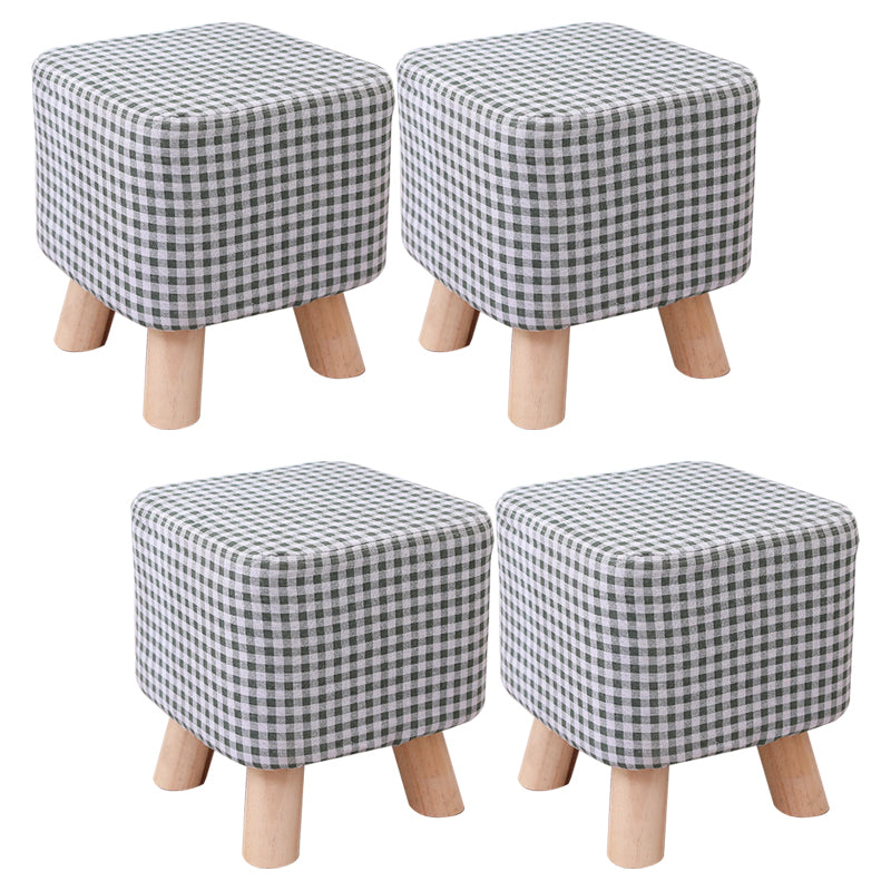 Cotton Standard Stool Modern Style Simple Household Foot Stool