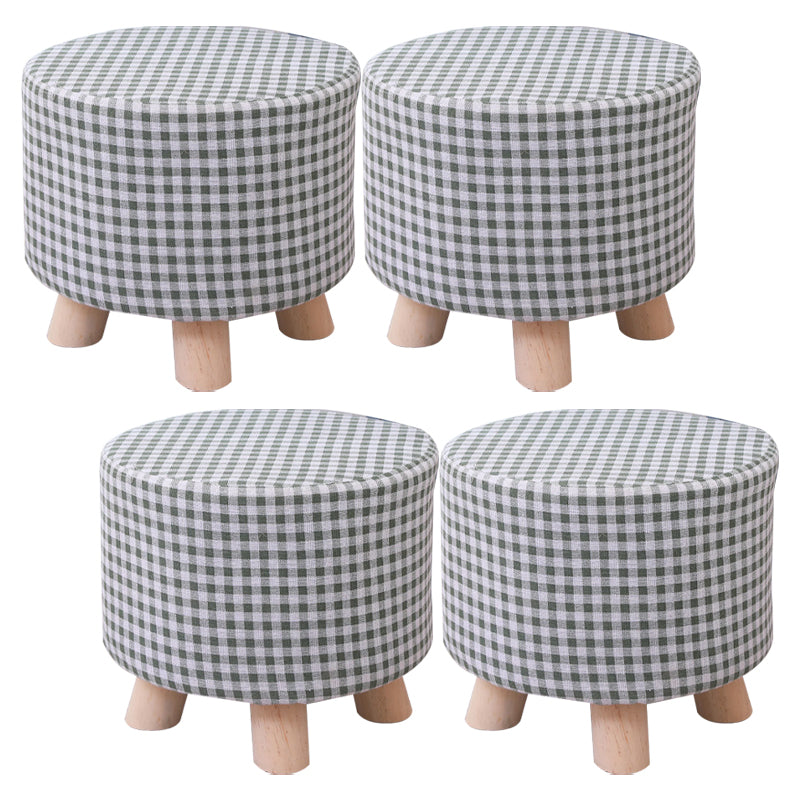 Cotton Standard Stool Modern Style Simple Household Foot Stool