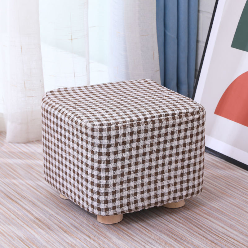 Cotton Standard Stool Modern Style Simple Household Foot Stool