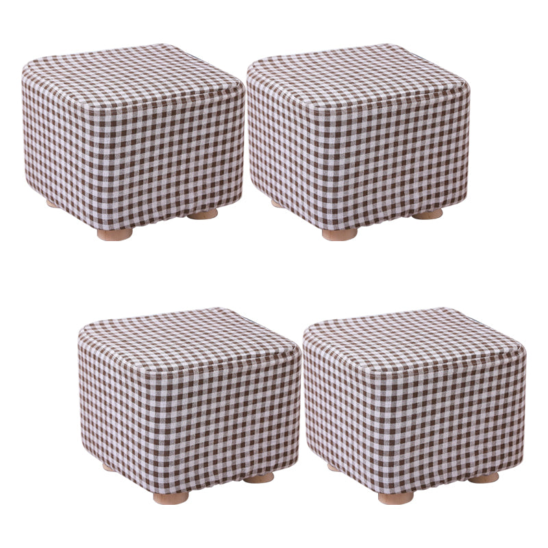 Cotton Standard Stool Modern Style Simple Household Foot Stool
