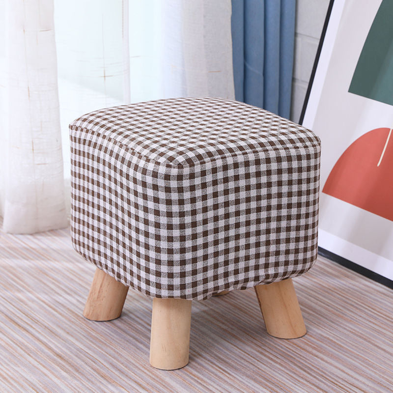 Cotton Standard Stool Modern Style Simple Household Foot Stool