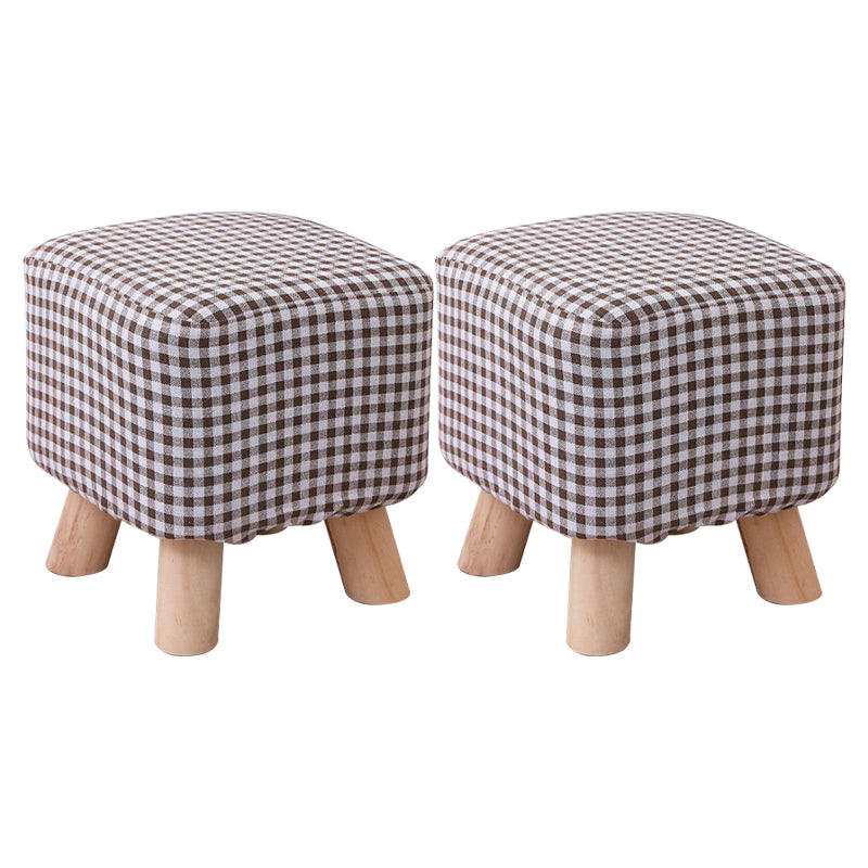 Cotton Standard Stool Modern Style Simple Household Foot Stool
