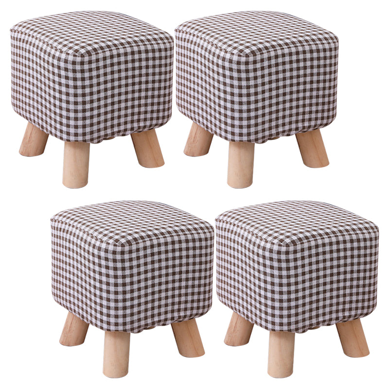 Cotton Standard Stool Modern Style Simple Household Foot Stool