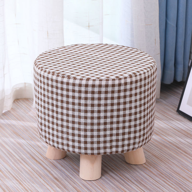 Cotton Standard Stool Modern Style Simple Household Foot Stool