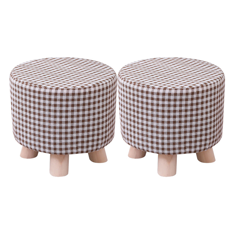 Cotton Standard Stool Modern Style Simple Household Foot Stool