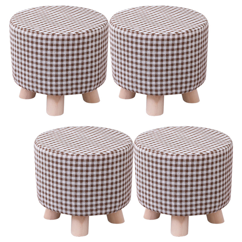 Cotton Standard Stool Modern Style Simple Household Foot Stool