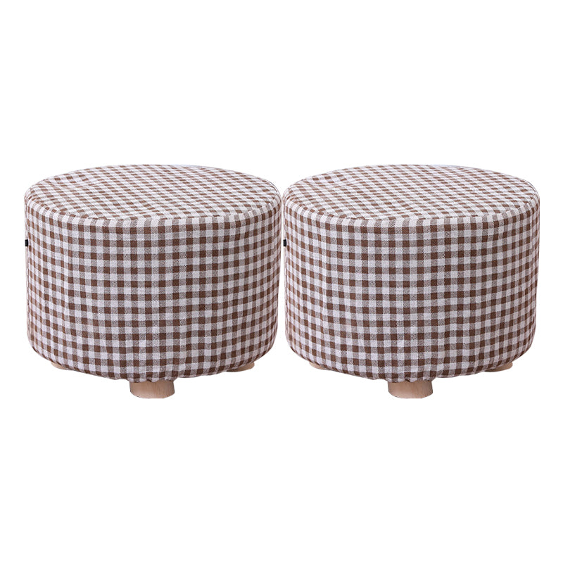 Cotton Standard Stool Modern Style Simple Household Foot Stool