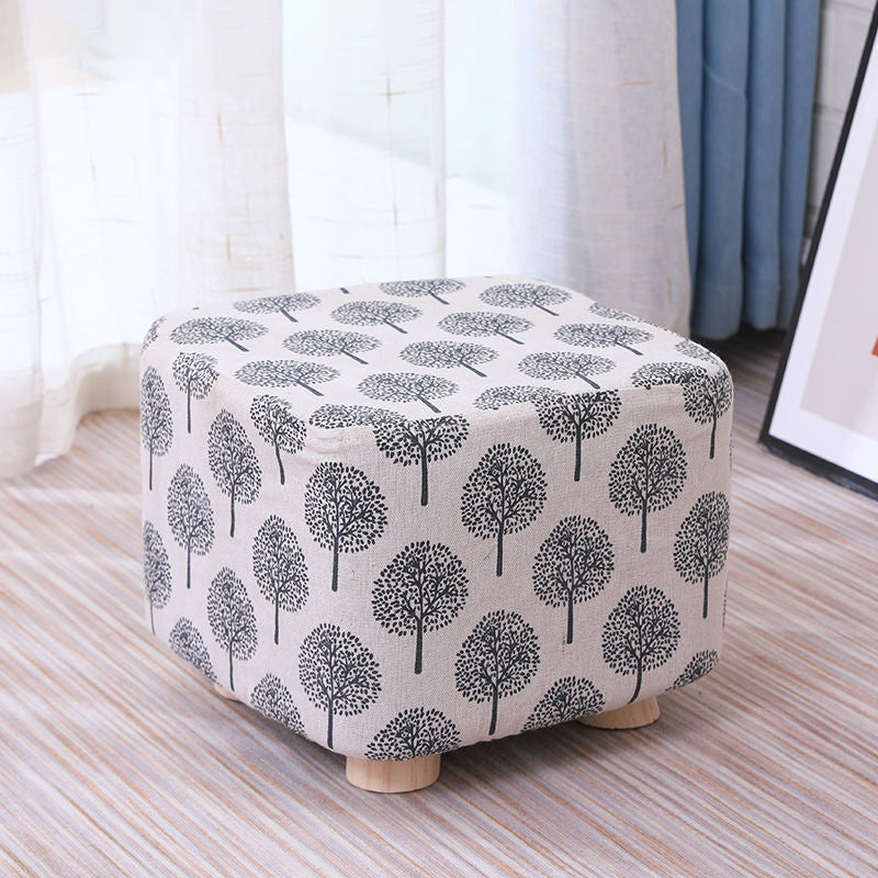 Cotton Standard Stool Modern Style Simple Household Foot Stool