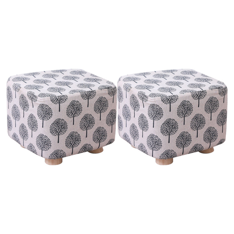 Cotton Standard Stool Modern Style Simple Household Foot Stool