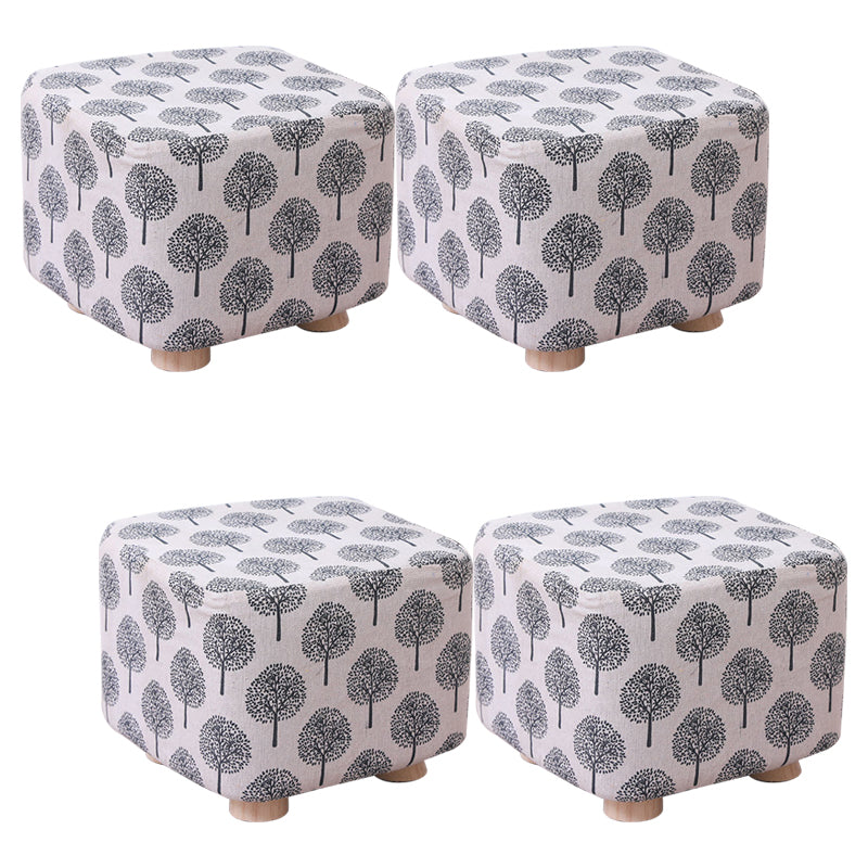 Cotton Standard Stool Modern Style Simple Household Foot Stool