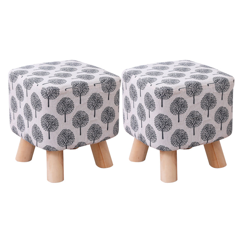 Cotton Standard Stool Modern Style Simple Household Foot Stool