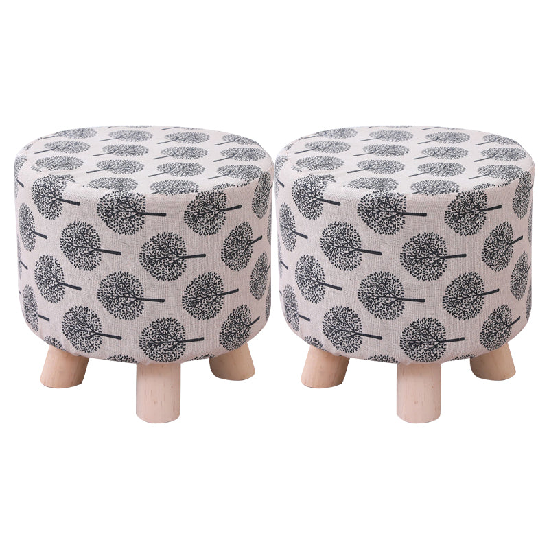 Cotton Standard Stool Modern Style Simple Household Foot Stool