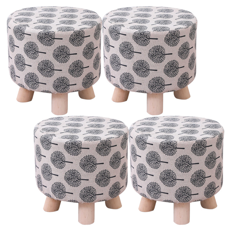 Cotton Standard Stool Modern Style Simple Household Foot Stool