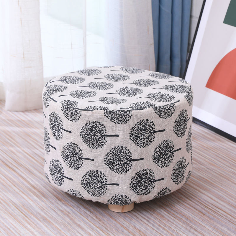 Cotton Standard Stool Modern Style Simple Household Foot Stool