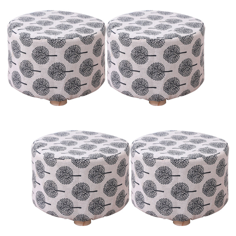 Cotton Standard Stool Modern Style Simple Household Foot Stool