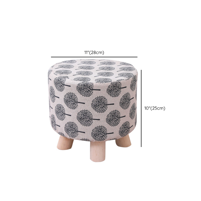 Cotton Standard Stool Modern Style Simple Household Foot Stool
