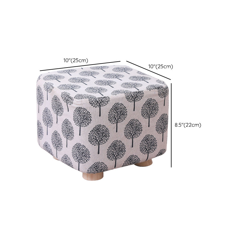 Cotton Standard Stool Modern Style Simple Household Foot Stool