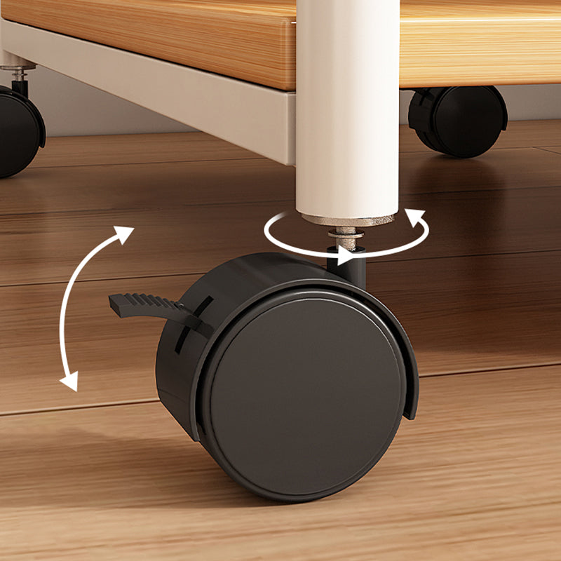 Wood Coffee Table Modern 1 Cocktail Table with Storage Shelf