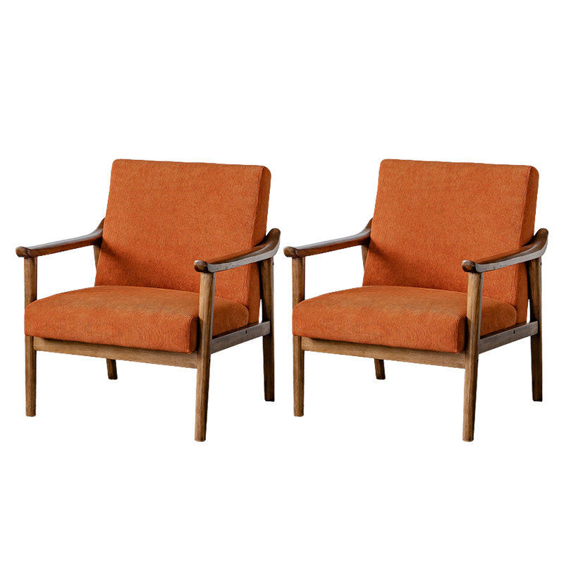 Solid Wood Side Chair Stain Resistant Lounge Chair for Living Room