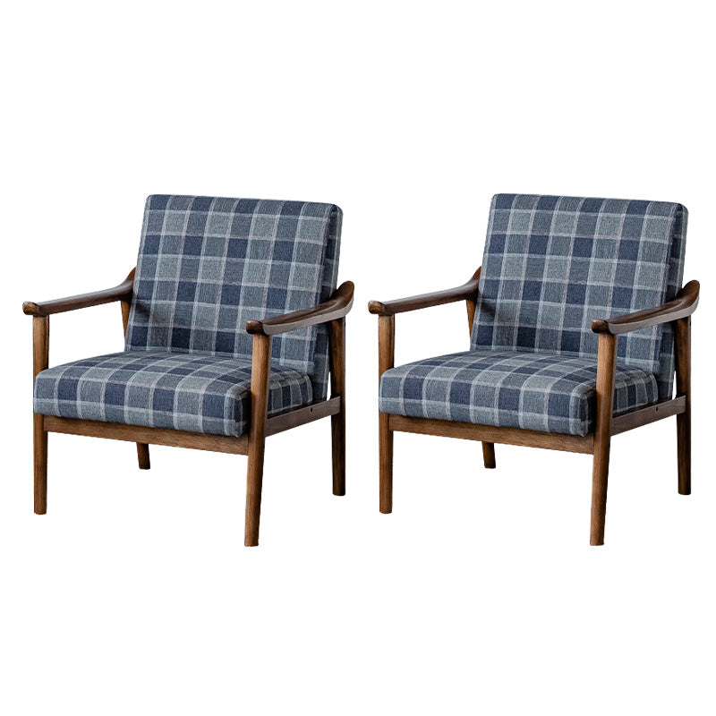 Solid Wood Side Chair Stain Resistant Lounge Chair for Living Room