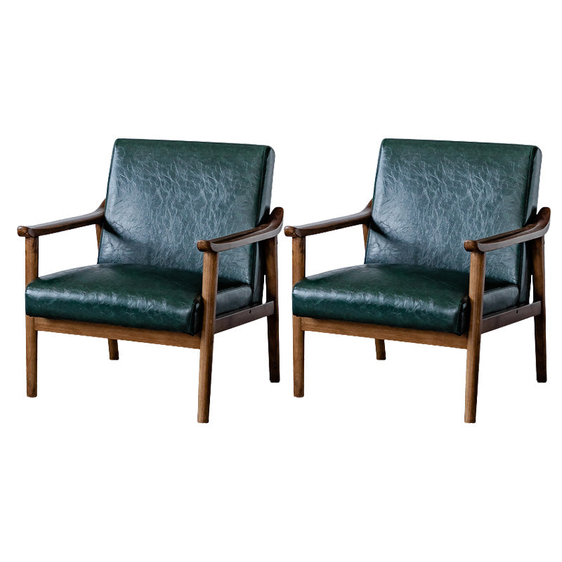 Solid Wood Side Chair Stain Resistant Lounge Chair for Living Room