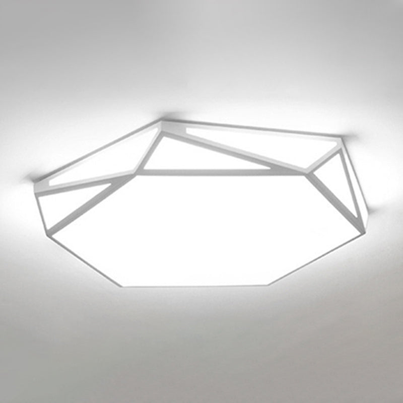 Minimalism Ceiling Light Fixture Geometry LED Flush Mount for Living Room