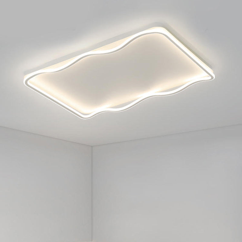 Metal Geometric Flush Mount Fixture Modern Flush Light Fixture for Living Room