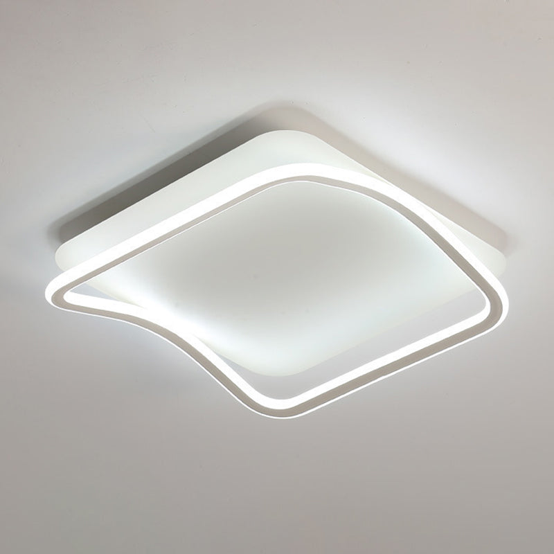 Metal Geometric Flush Mount Fixture Modern Flush Light Fixture for Living Room