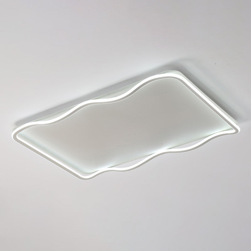 Metal Geometric Flush Mount Fixture Modern Flush Light Fixture for Living Room