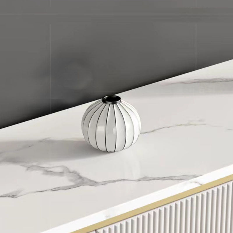 Glam Horizontal Combo Dresser White/Gray Dresser with Storage for Home