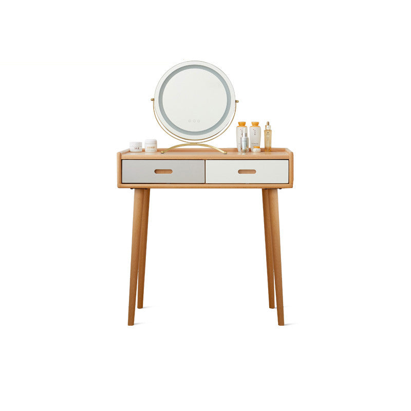 Solid Wood Vanity Table Drawers Simple Scandinavian Makeup Vanity Table