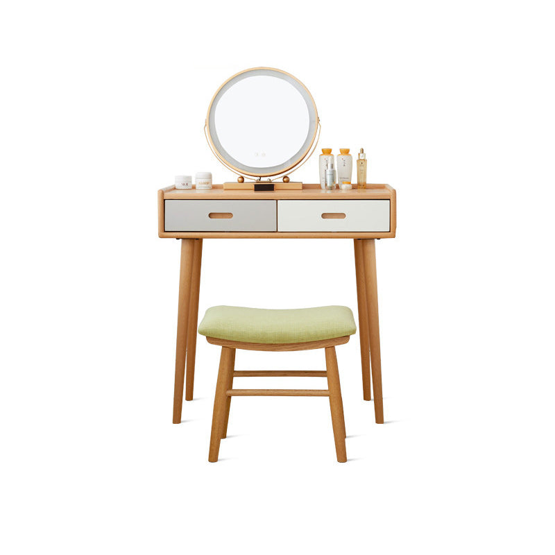 Solid Wood Vanity Table Drawers Simple Scandinavian Makeup Vanity Table