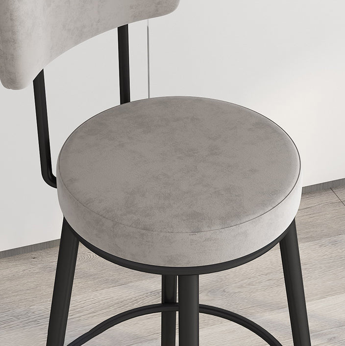 Modern Round Bar Table Set 1/3 Pcs Stone Top Bar Table and Leather Upholstered Stools