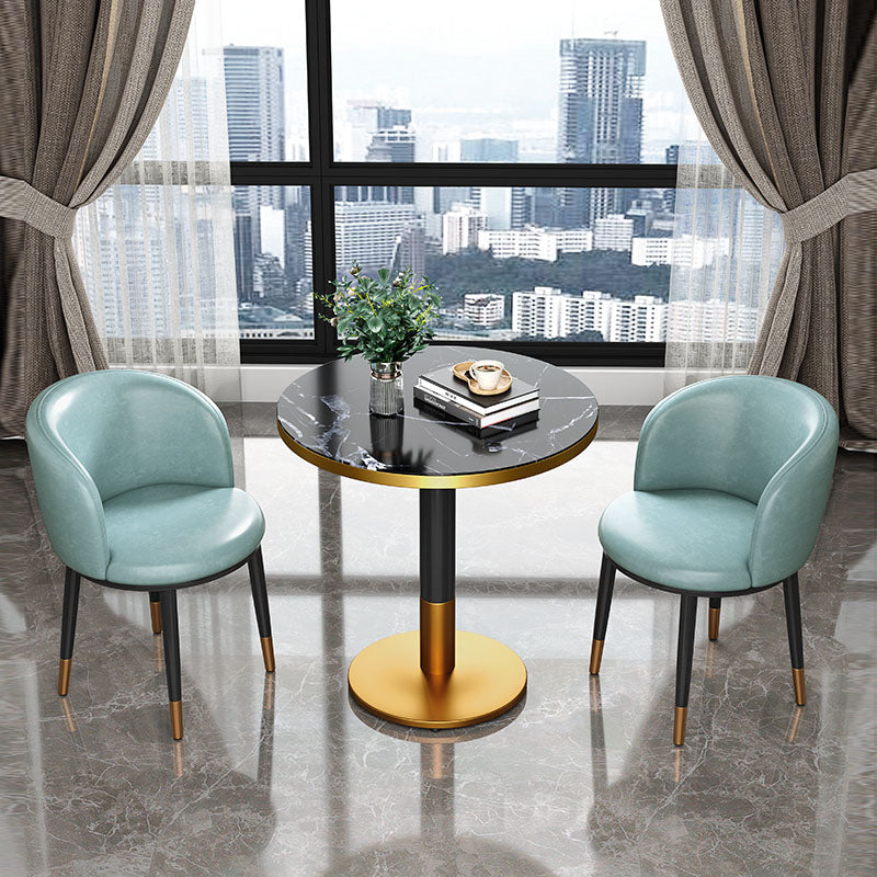 Round Dining Table Pedestal Dining Table for Kitchen Dining Room