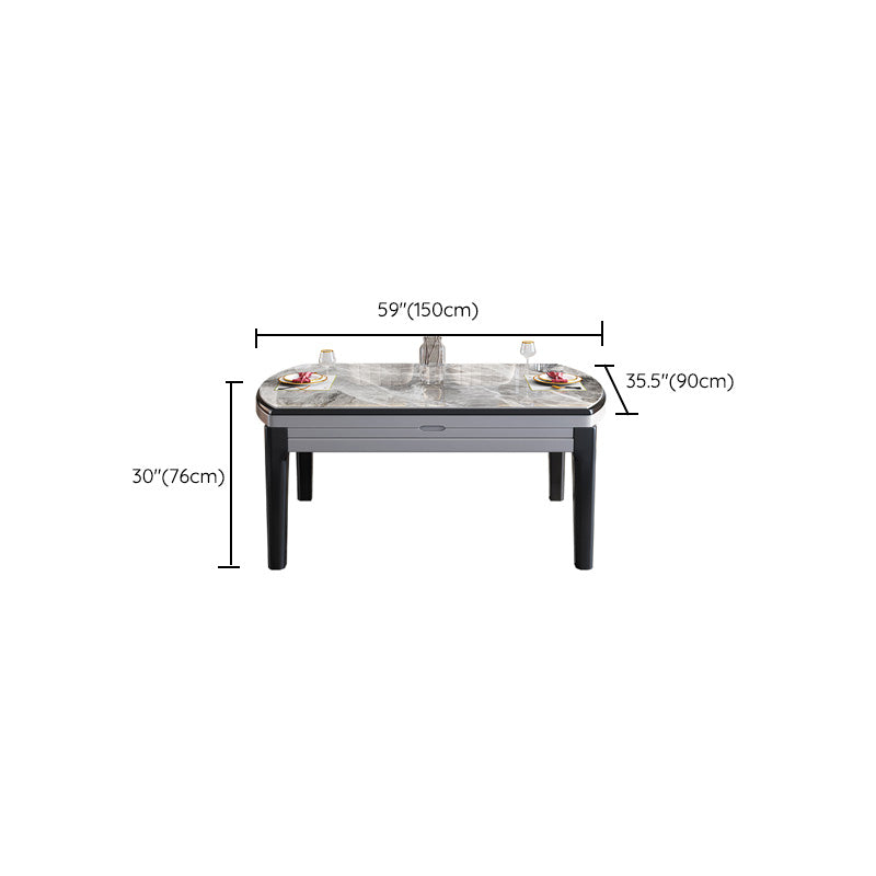 Extendable Dining Table Tripod Table for Kitchen Dining Room