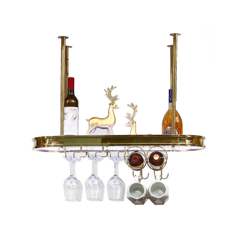 Luxury Hanging Wine Bottle Holder Kitchen Metal Wine Rack Bottle