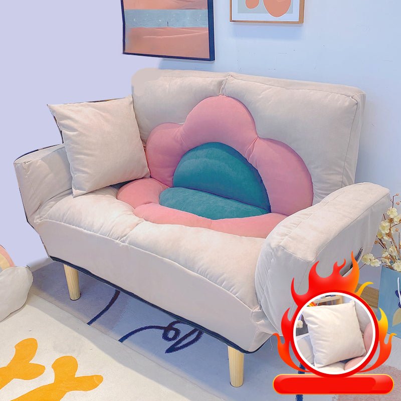 Flared Arm Loveseat Sofa Apartment Arm Settee for Living Room