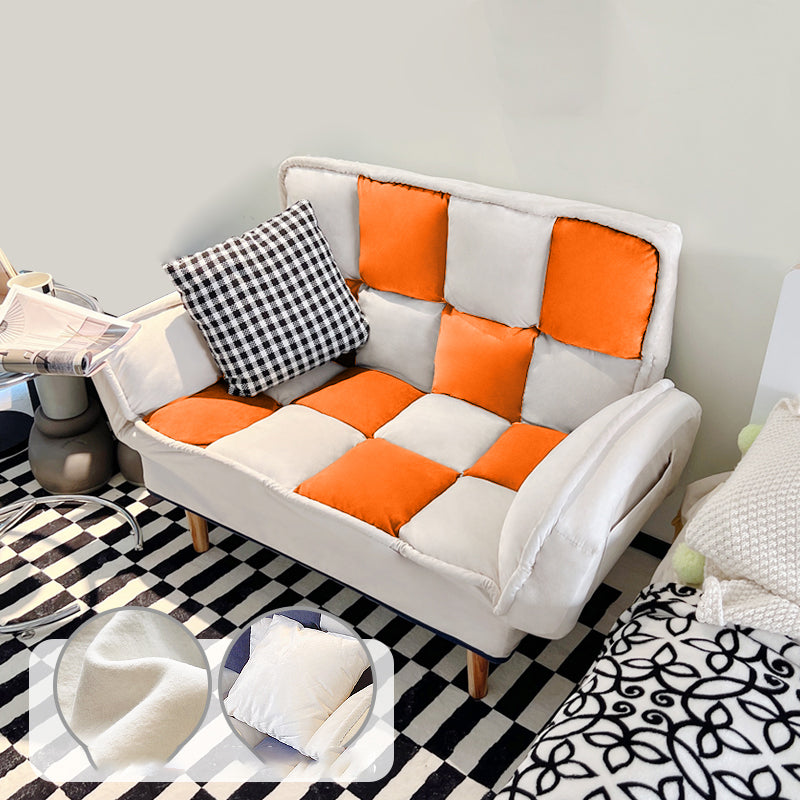 Flared Arm Loveseat Sofa Apartment Arm Settee for Living Room