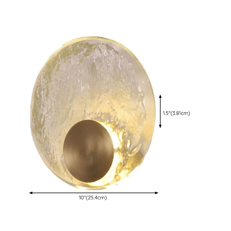 Modernism Crystal Shade Wall Lighting 1-Light Wall Mount Light for Foyer