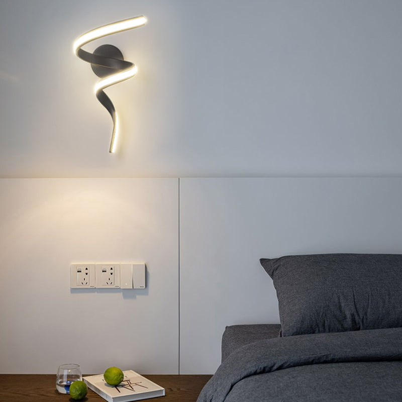 Strip Shape Wall Lamp LED Wall Mount Lamp with Silica Gel Shade for Bedroom