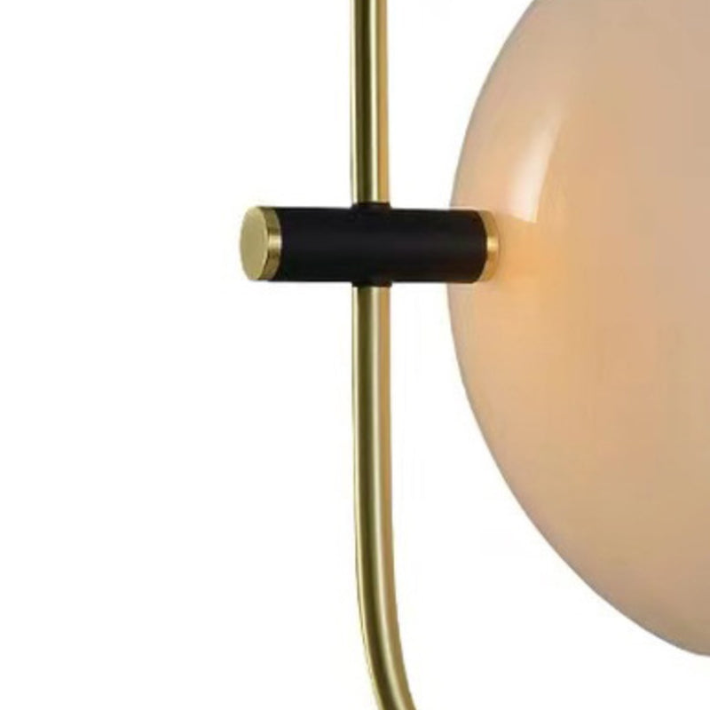 Post Modern Wall Sconce Metal & Glass 1 - Light Wall Light in Gold & Black