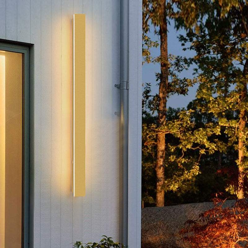 1 Light Linear Wall Sconce Contemporary Metal Wall Light Sconce